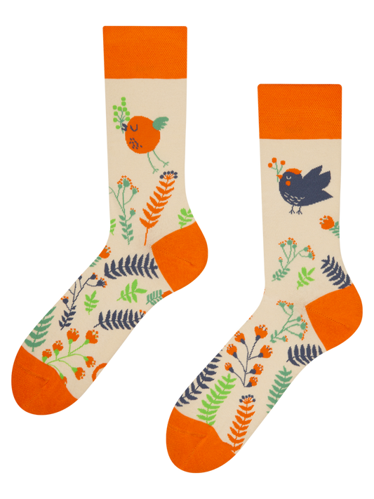 Regular Socks Cute Birds