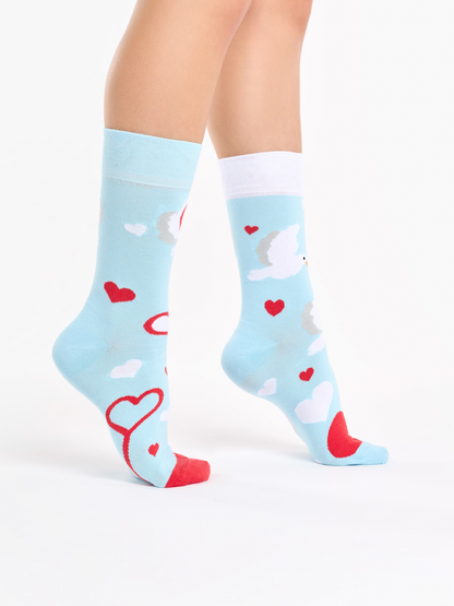 Regular Socks White Doves