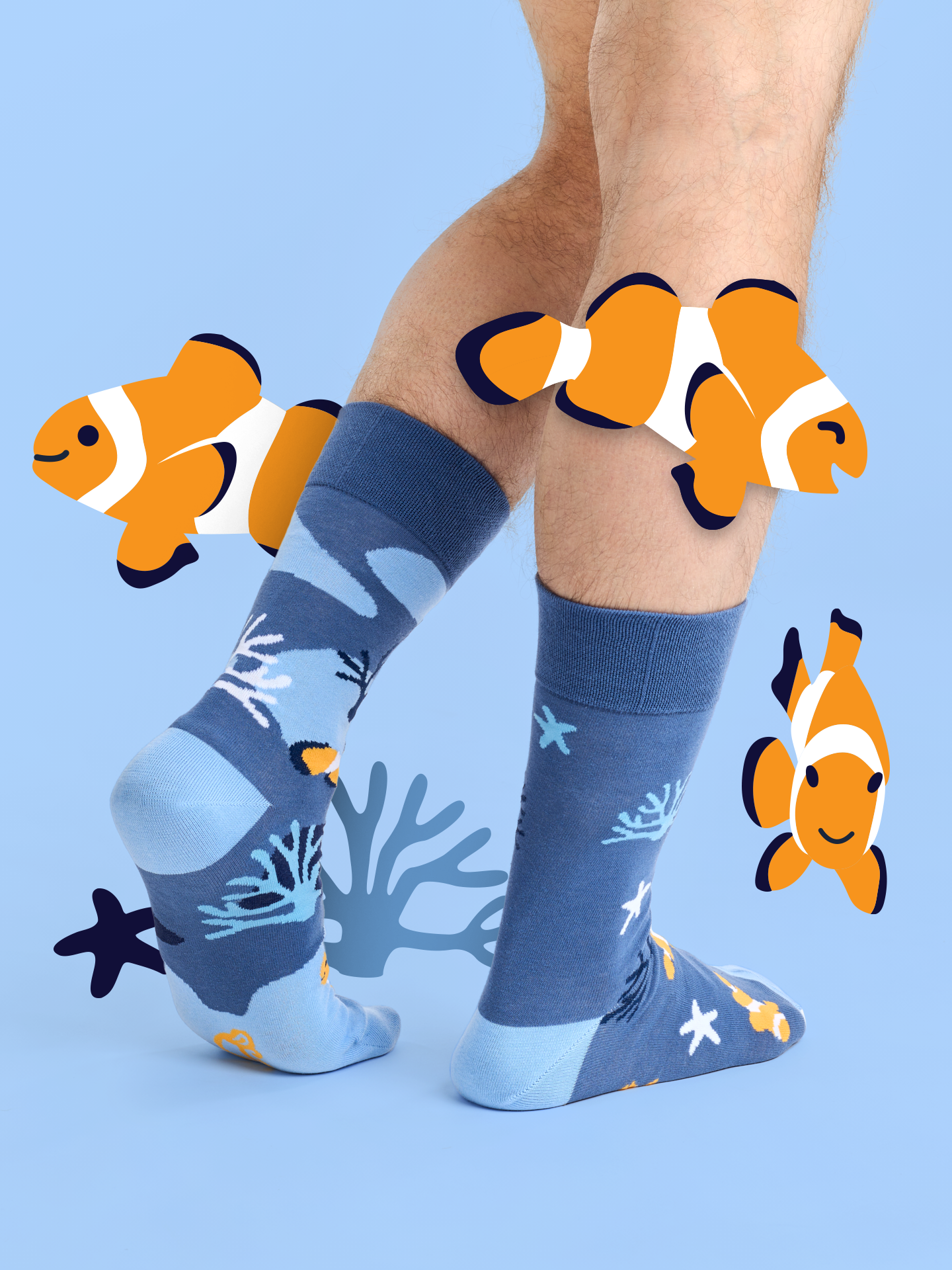 Regular Socks Clown Fish