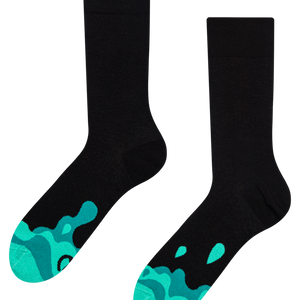 Regular Socks Turquoise Drops