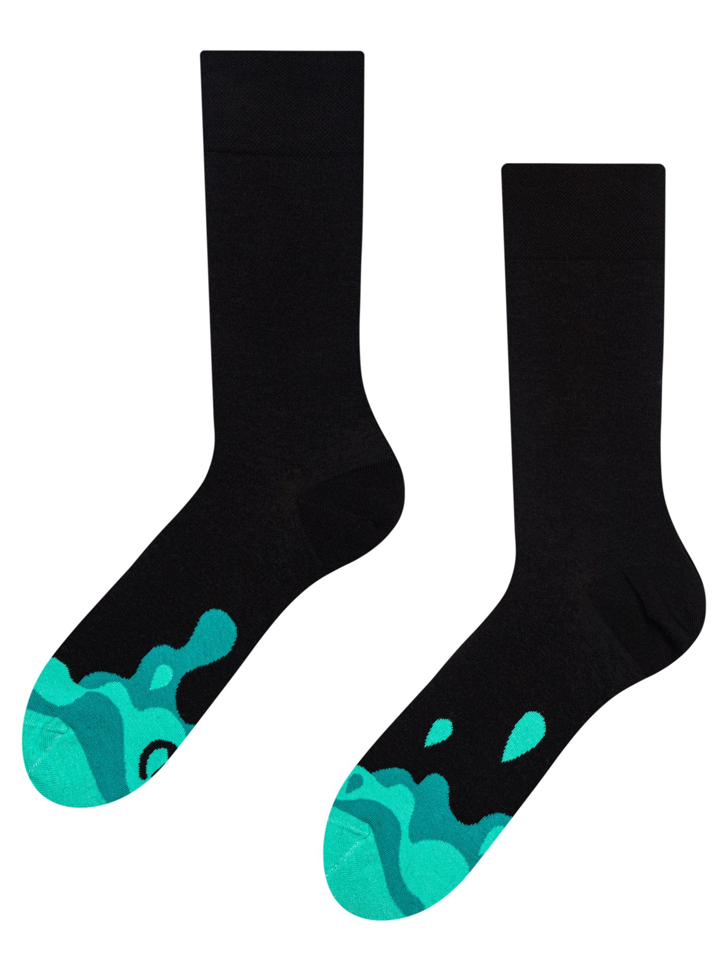 Regular Socks Turquoise Drops