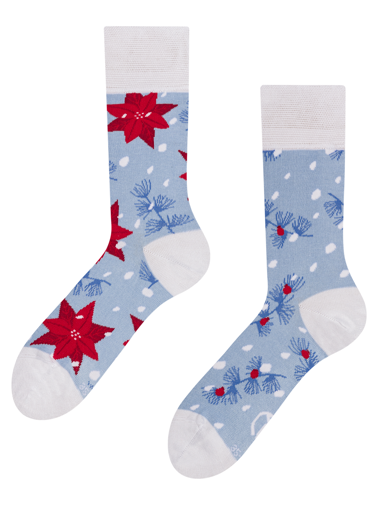 Regular Socks Christmas Roses & Snow