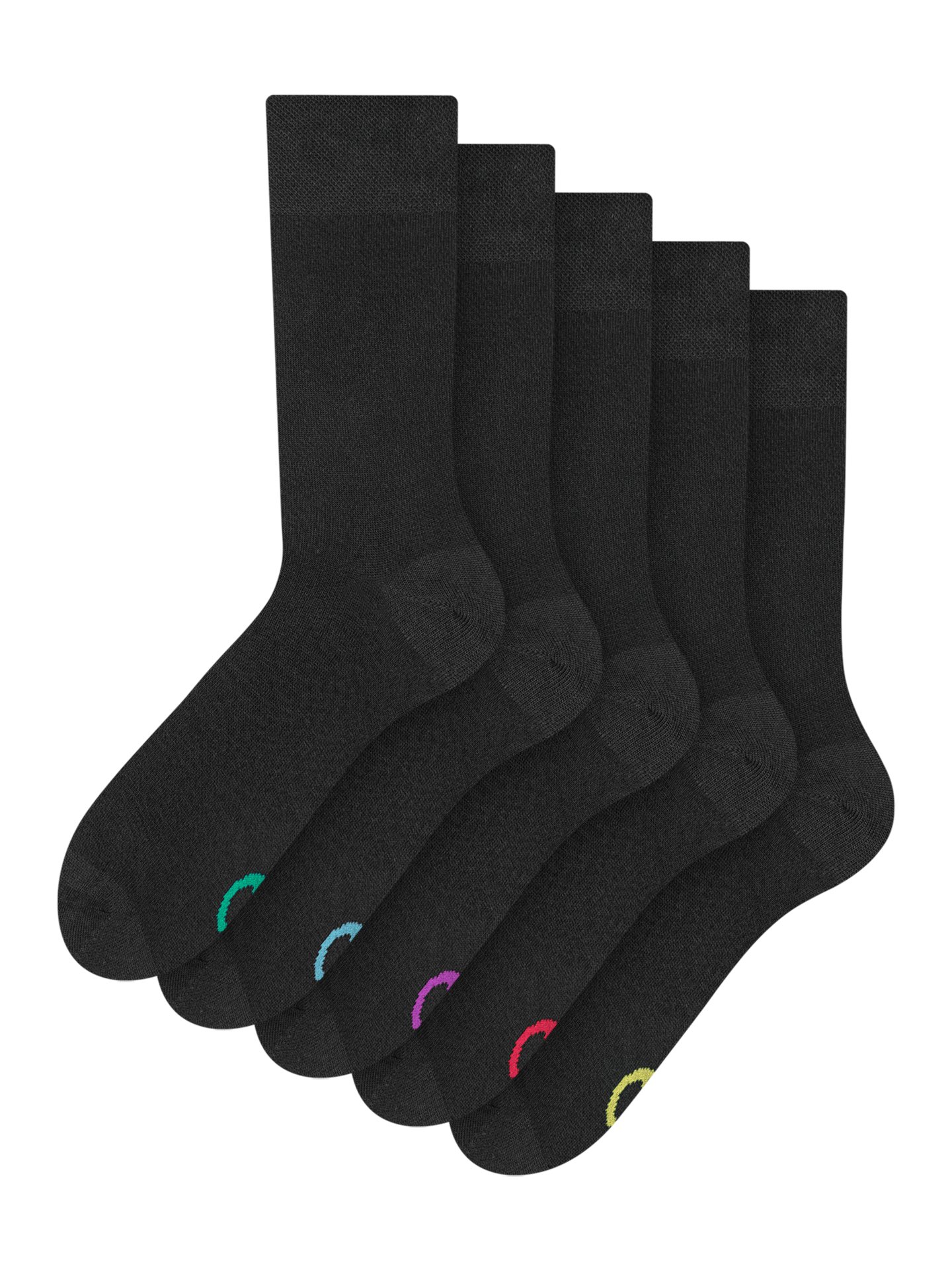 Regular Socks 5-Pack Black Classic