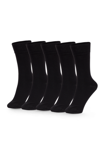 Regular Socks 5-Pack Black Classic