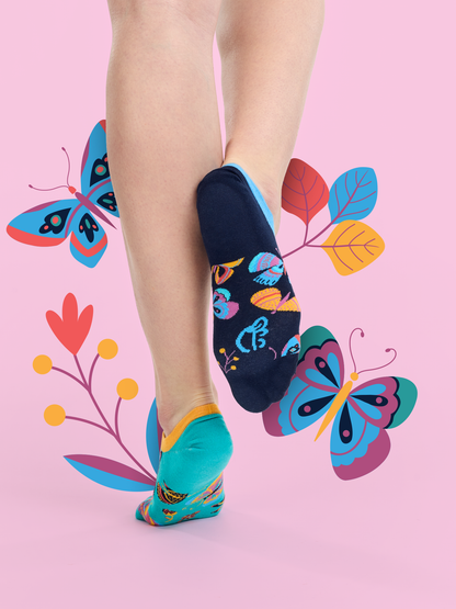 Sneaker Socks Butterflies
