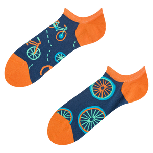 Sneaker Socks Orange Bicycle