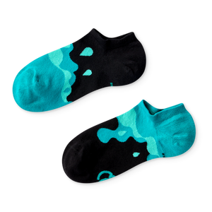 Sneaker Socks Turquoise Drops