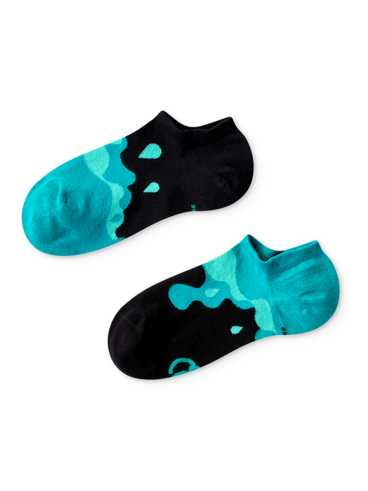 Sneaker Socks Turquoise Drops