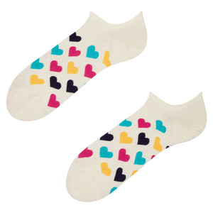 Sneaker Socks Colorful Hearts