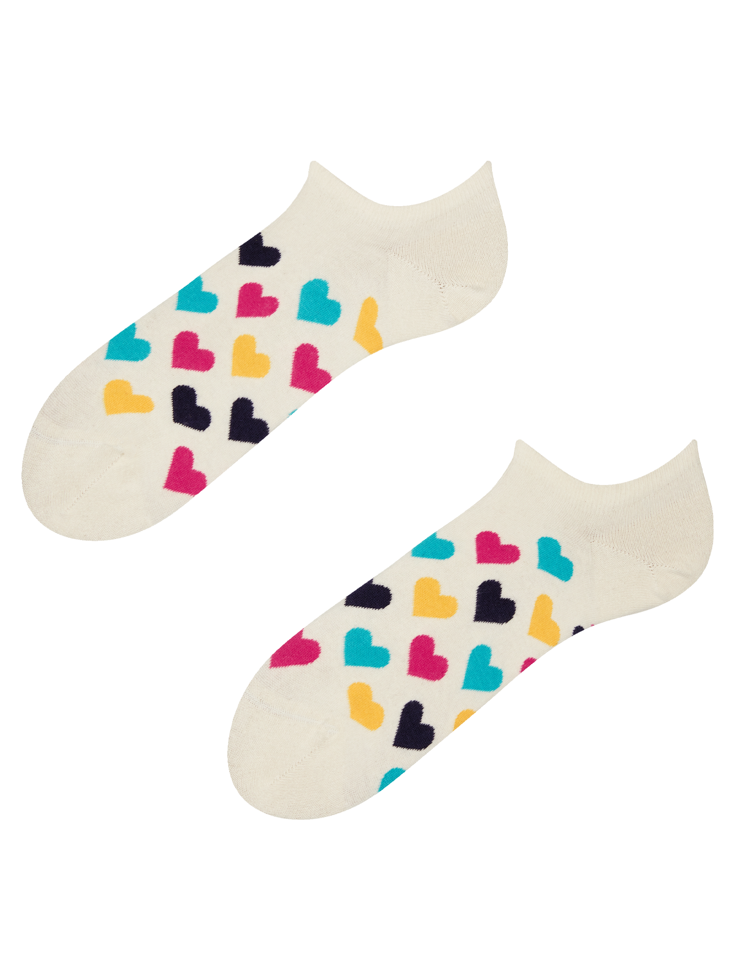 Sneaker Socks Colorful Hearts