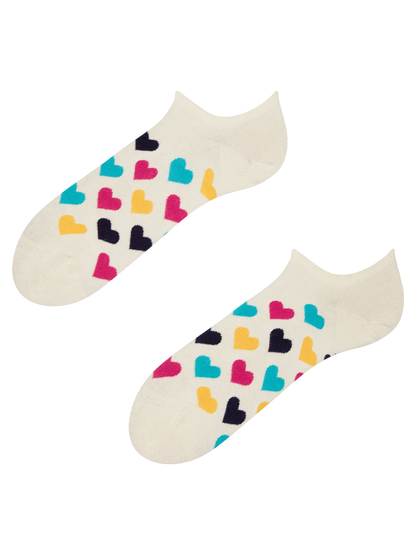 Sneaker Socks Colorful Hearts