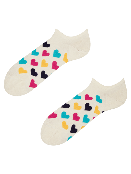 Sneaker Socks Colorful Hearts OKT