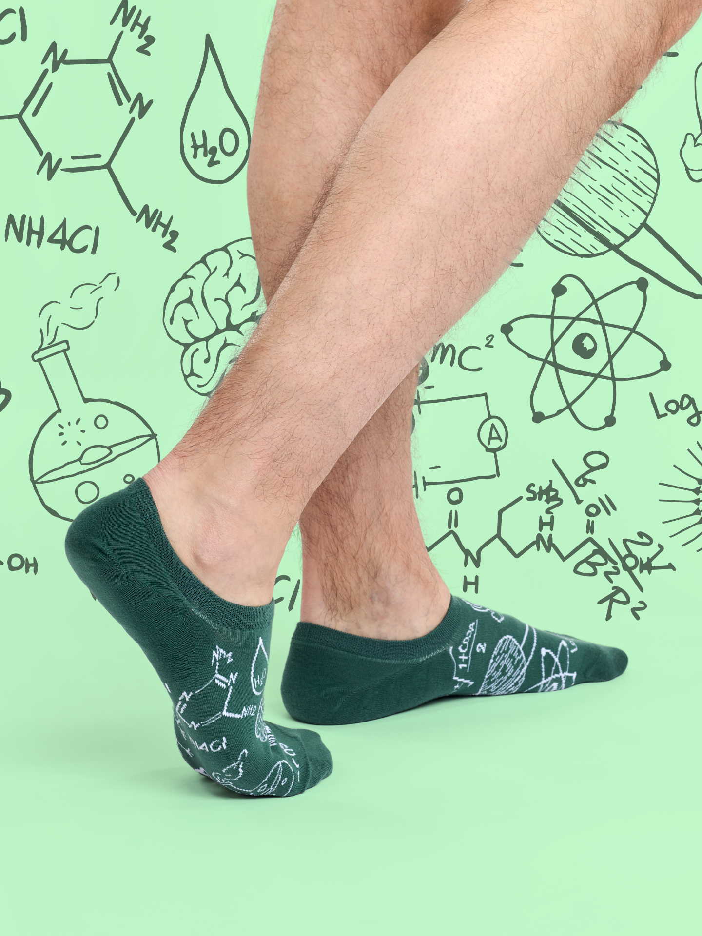 Sneaker Socks Physics vs. Chemistry