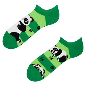 Sneaker Socks Panda & Stripes