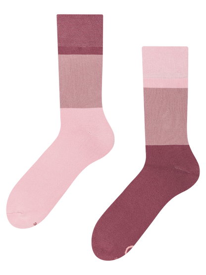 Warm Socks Old Rose Tri- color