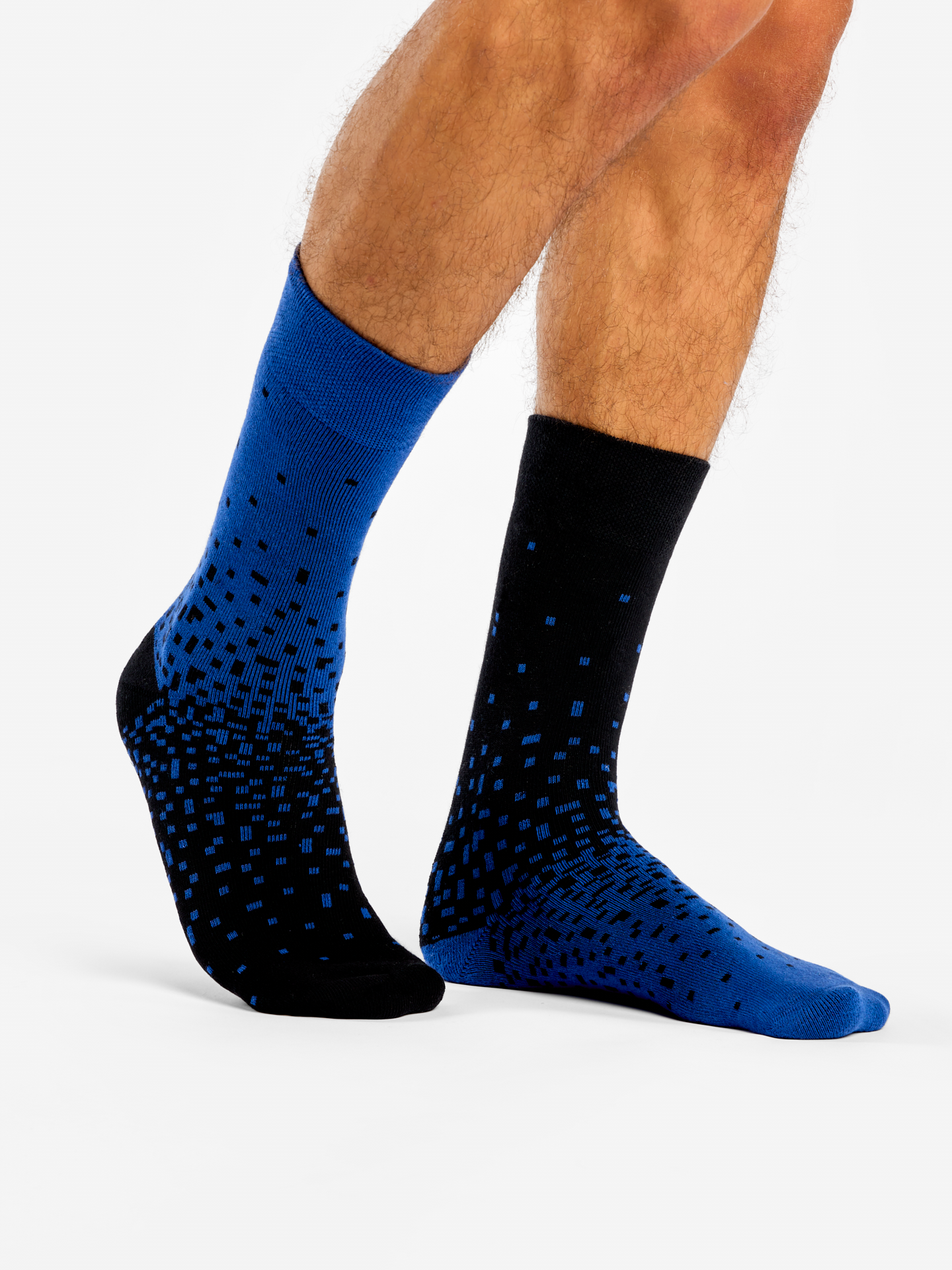 Warm Socks Blue & Black