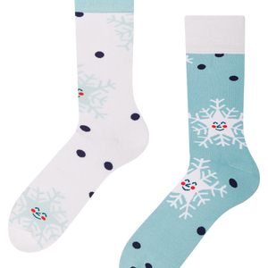 Warm Socks Happy Snowflakes