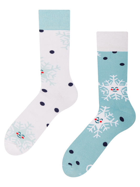 Warm Socks Happy Snowflakes