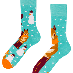 Warm Socks Winter Squirrel