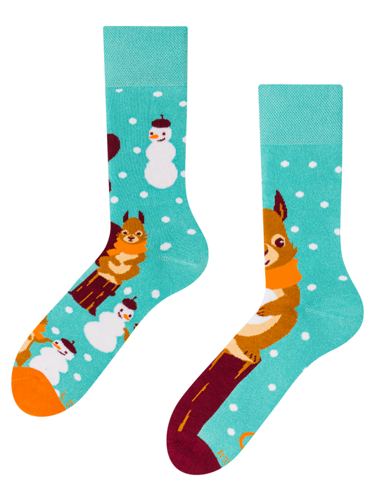 Warm Socks Winter Squirrel