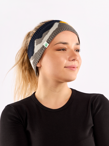 Women's Knitted Headband Mountain Sunset