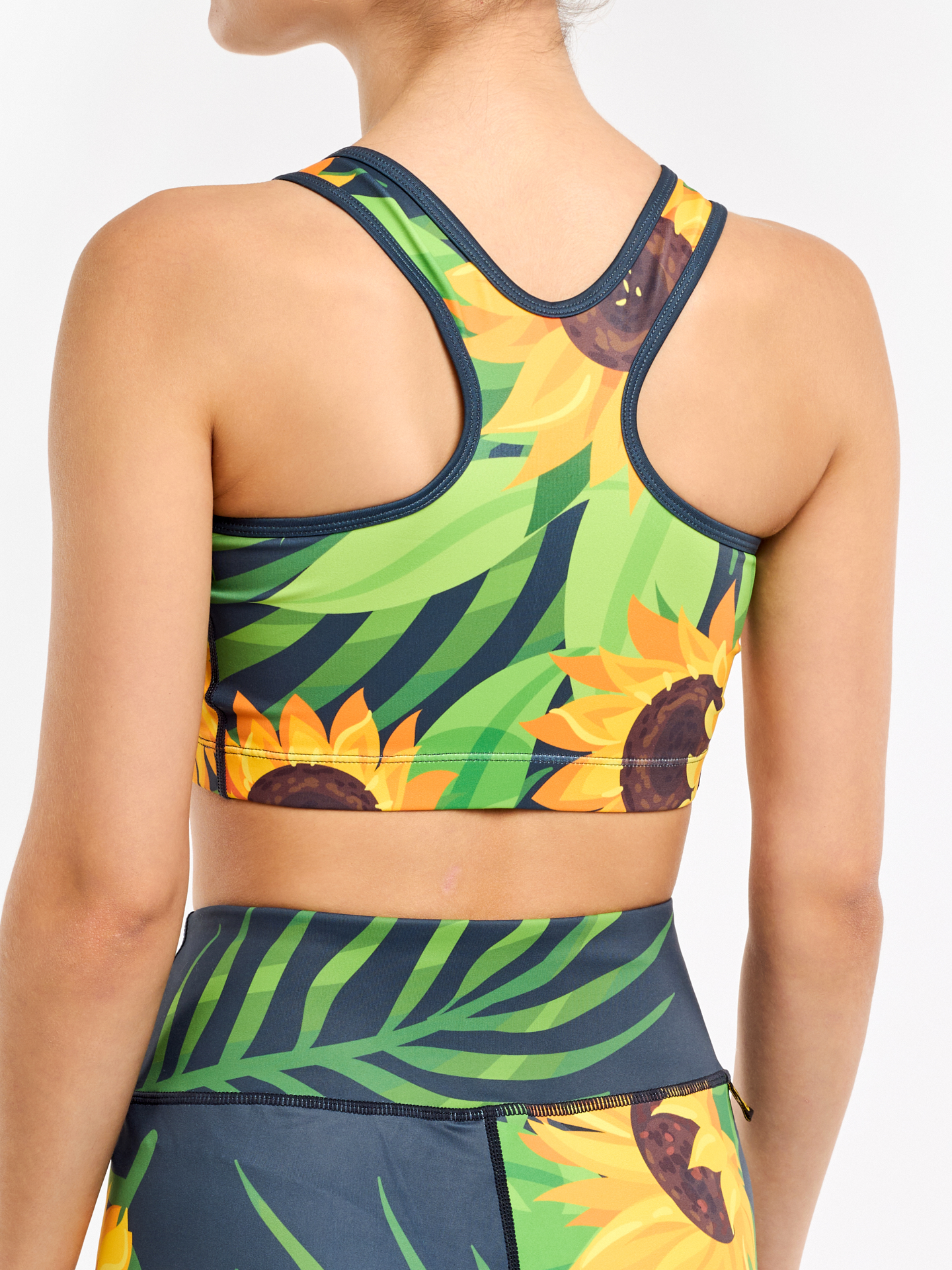 Gym Top Sunflower & Leaves