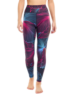 Gym Leggings Abstract Flowers