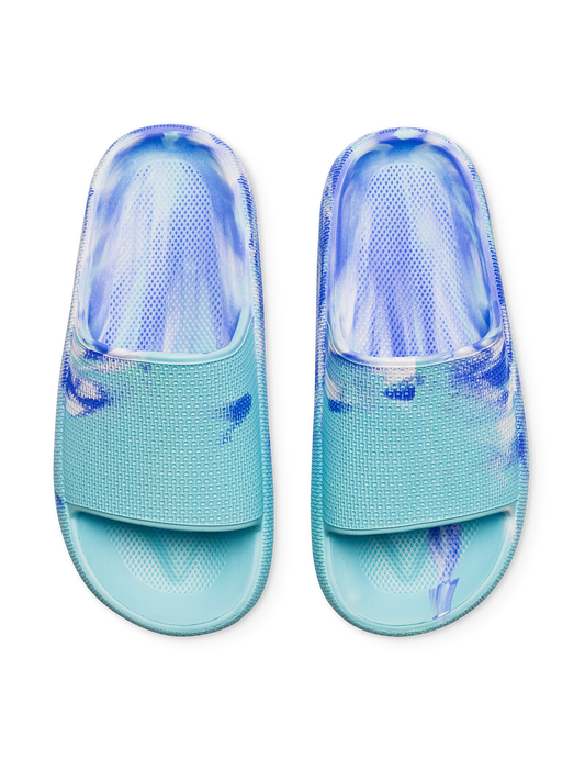 Blue Marble Women's Platform Slides