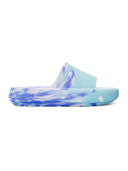 Blue Marble Women's Platform Slides