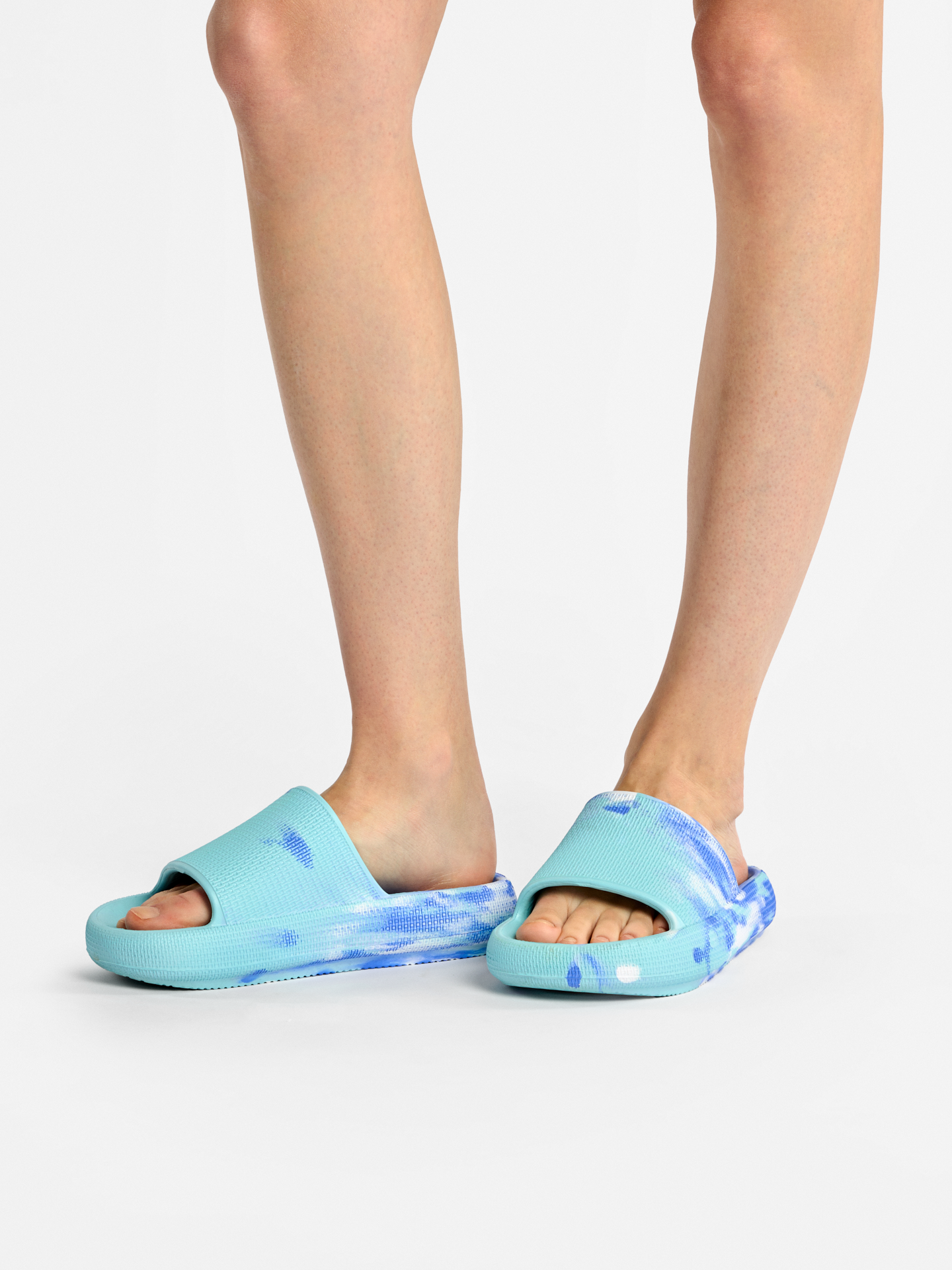 Blue Marble Women's Platform Slides