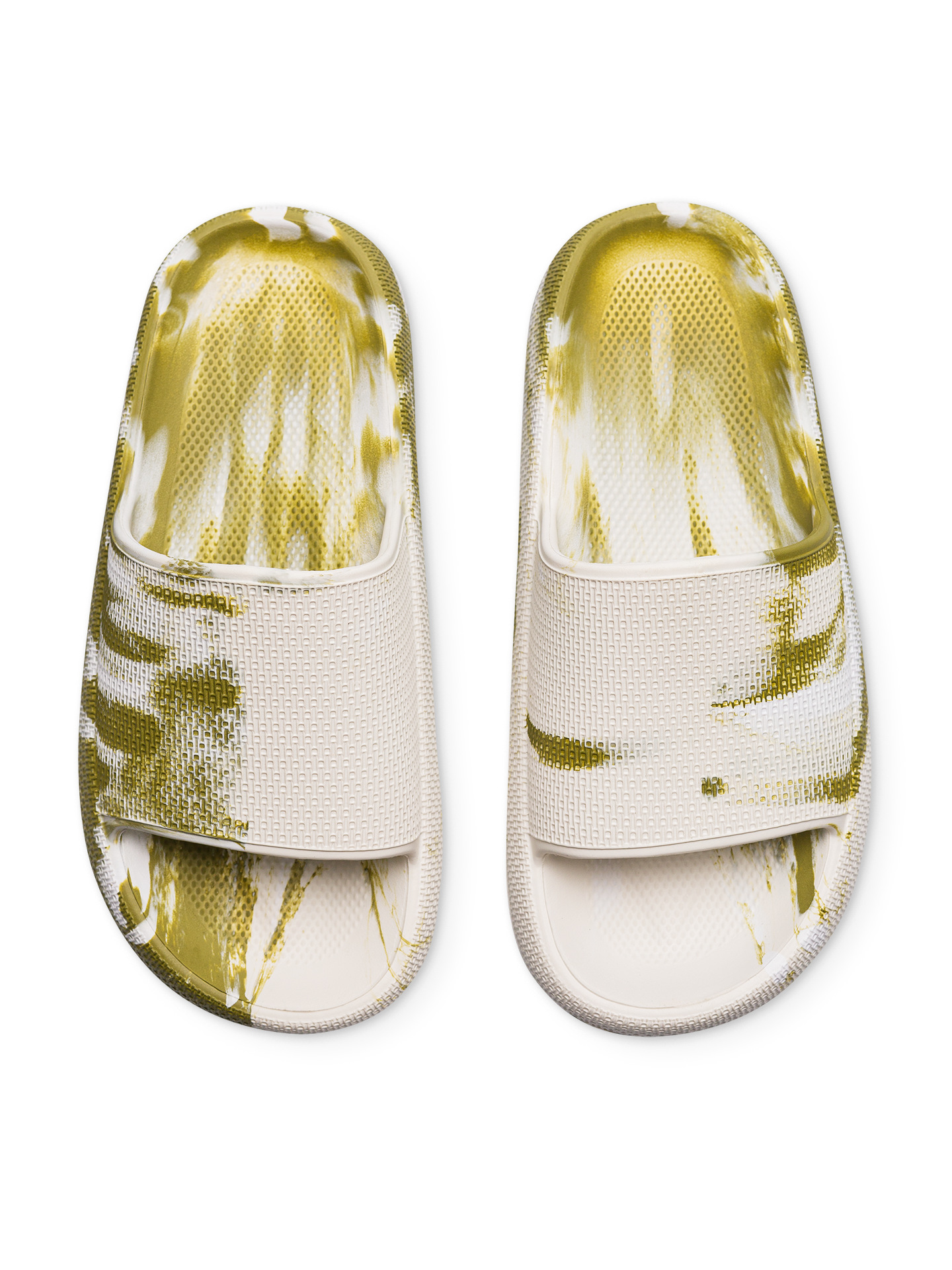 Green Marble Women's Platform Slides