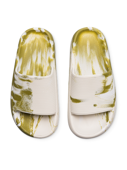 Green Marble Women's Platform Slides