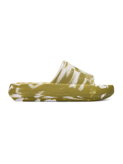 Green Marble Women's Platform Slides