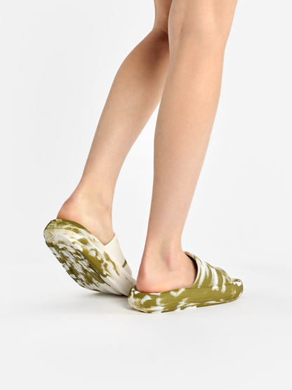 Green Marble Women's Platform Slides