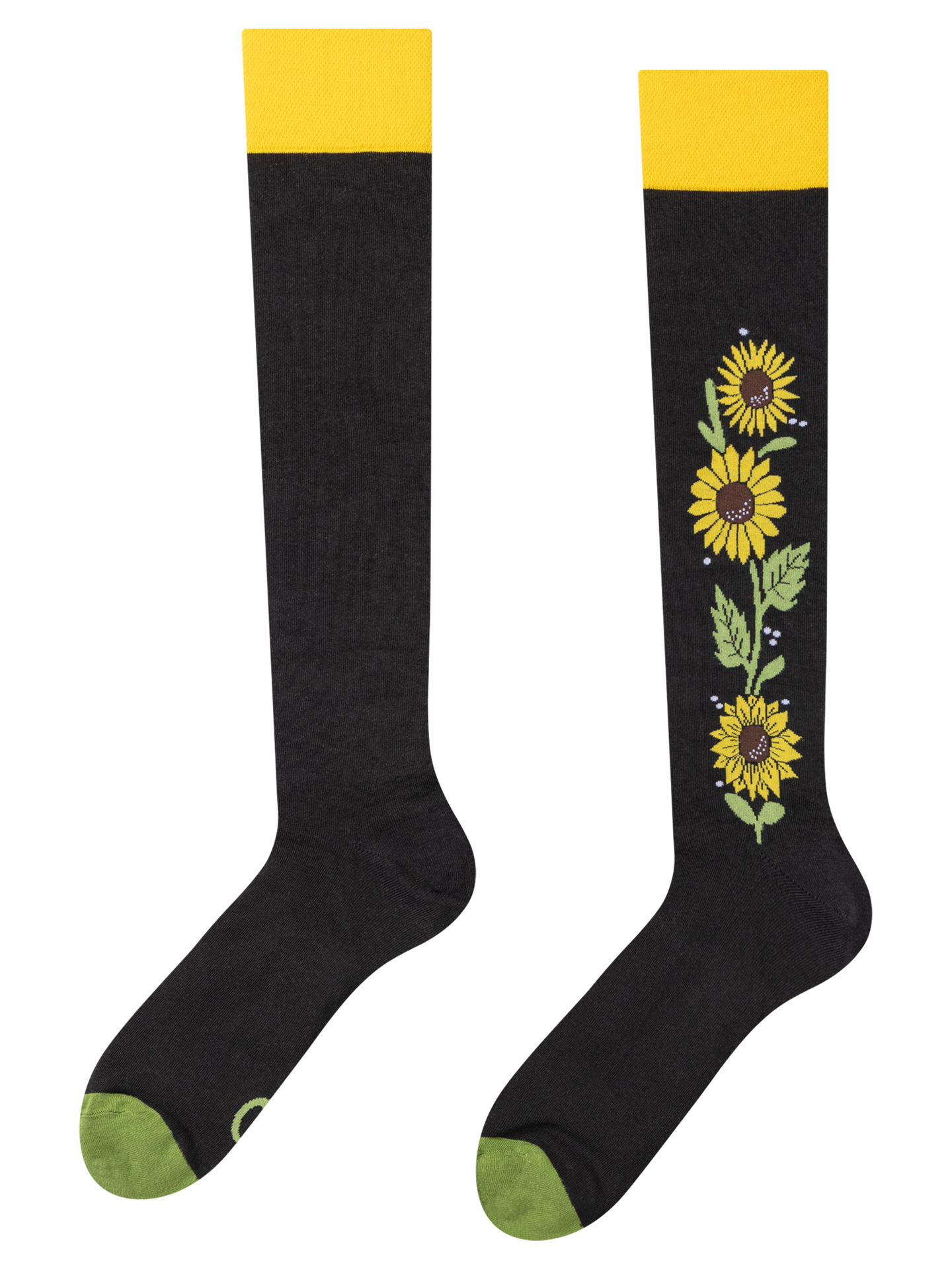 Knee High Socks Sunflowers at Night