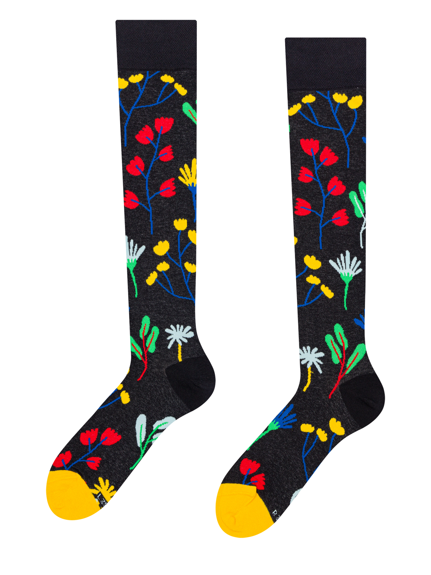 Knee High Socks Aquarelle Flowers