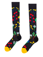 Knee High Socks Aquarelle Flowers