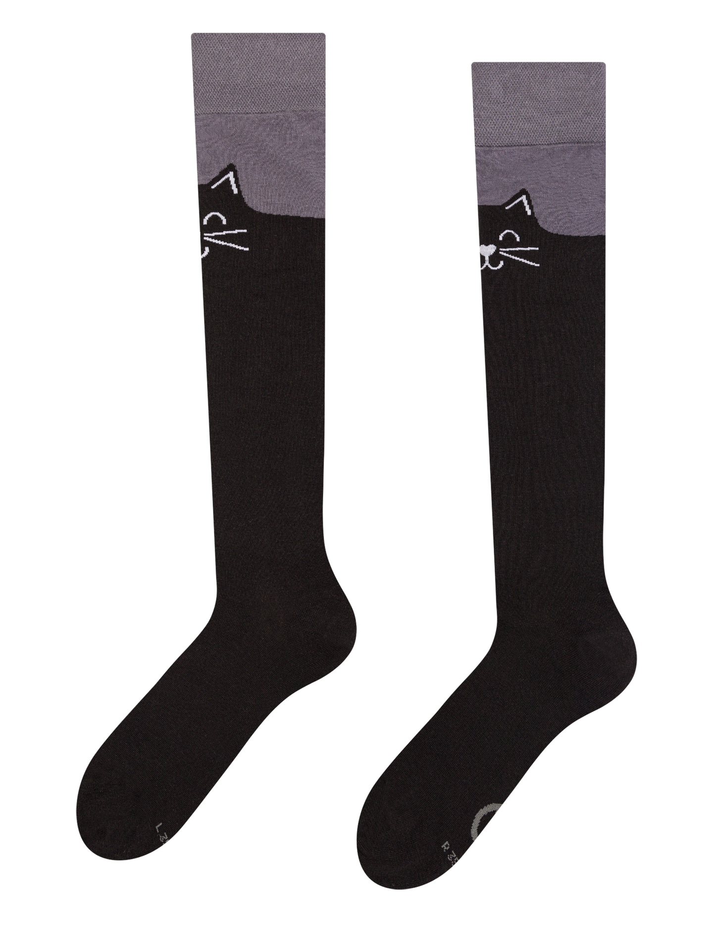 Knee High Socks Black Cat