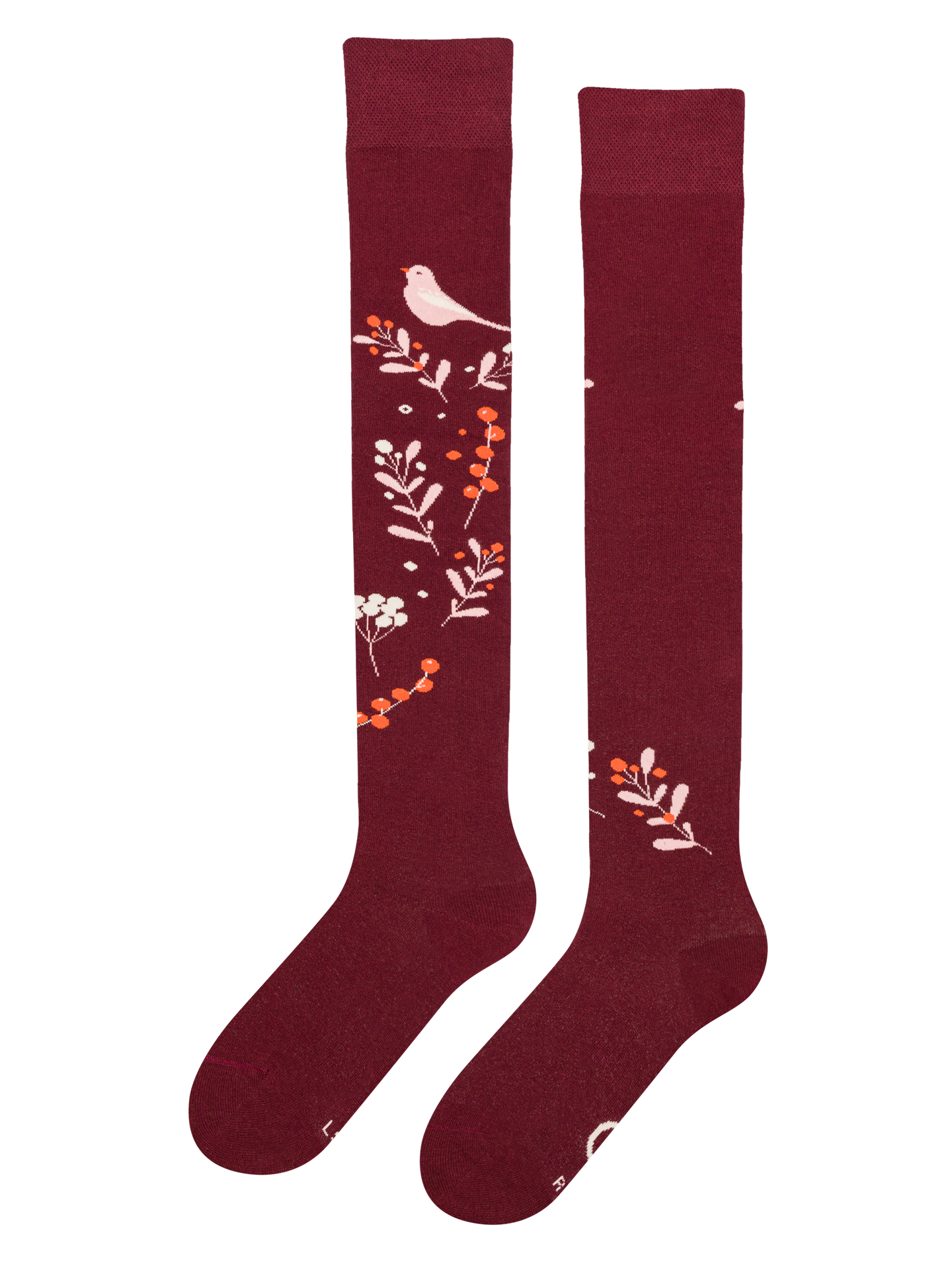 Over the Knee Socks Birds & Berries