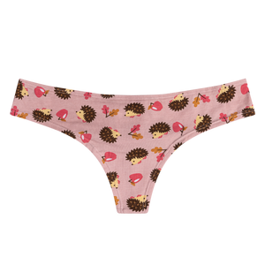 Women's Brazilian Panties Hedgehog