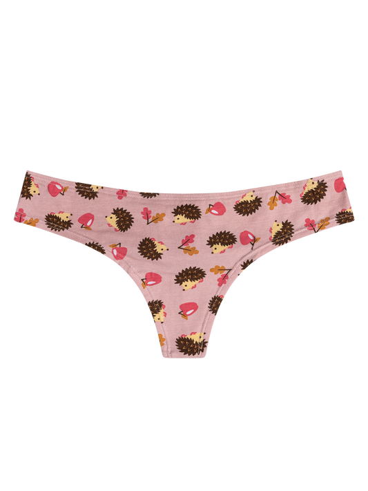 Women's Brazilian Panties Hedgehog