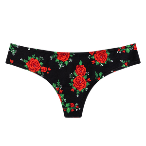 Women's Brazilian Panties Roses