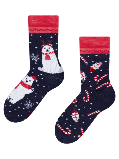 Kids' Warm Socks Christmas Polar Bear