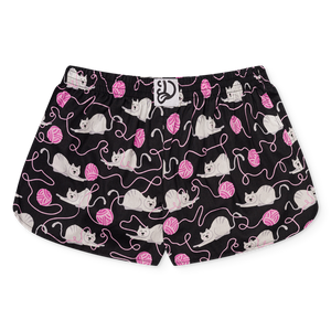 Women's Boxer Shorts Cat & Ball