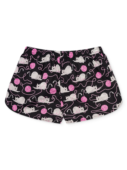 Women's Boxer Shorts Cat & Ball