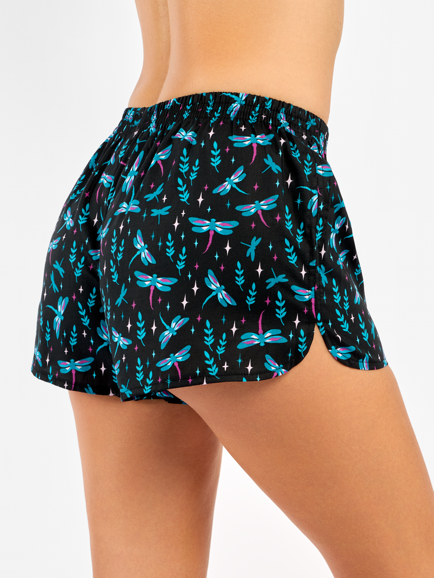 Women's Boxer Shorts Dragonflies at Night