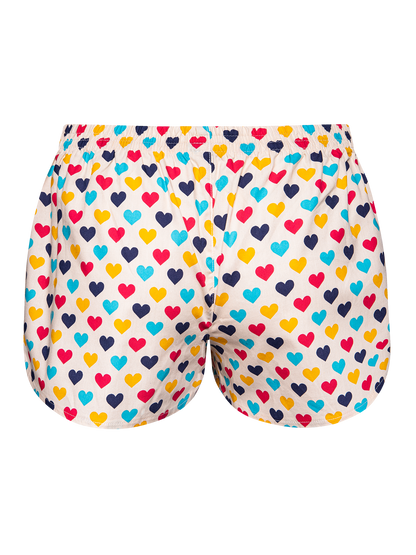 Women's Boxer Shorts Colorful Hearts