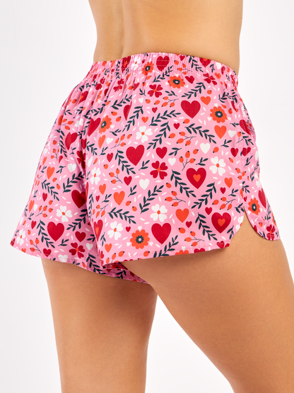 Women's Boxer Shorts Floral Love