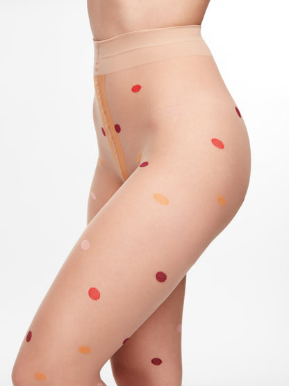 Nylon Tights Small Dots