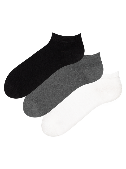 Recycled Cotton Ankle Socks 3-pack Classic